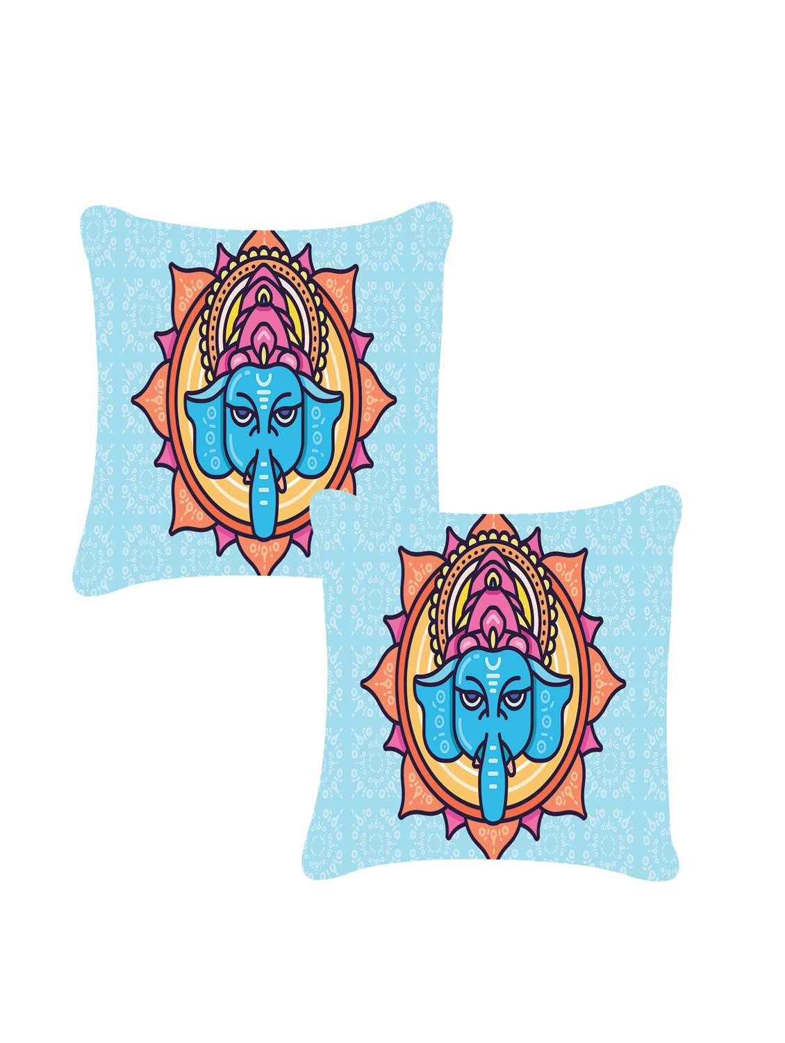 ambbi collection digitally religious printed set of 2 cushion cover