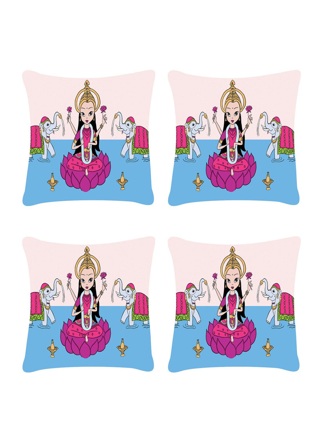 ambbi collection digitally religious printed set of 4 cushion cover - 13834771 - Zoom Image - 0