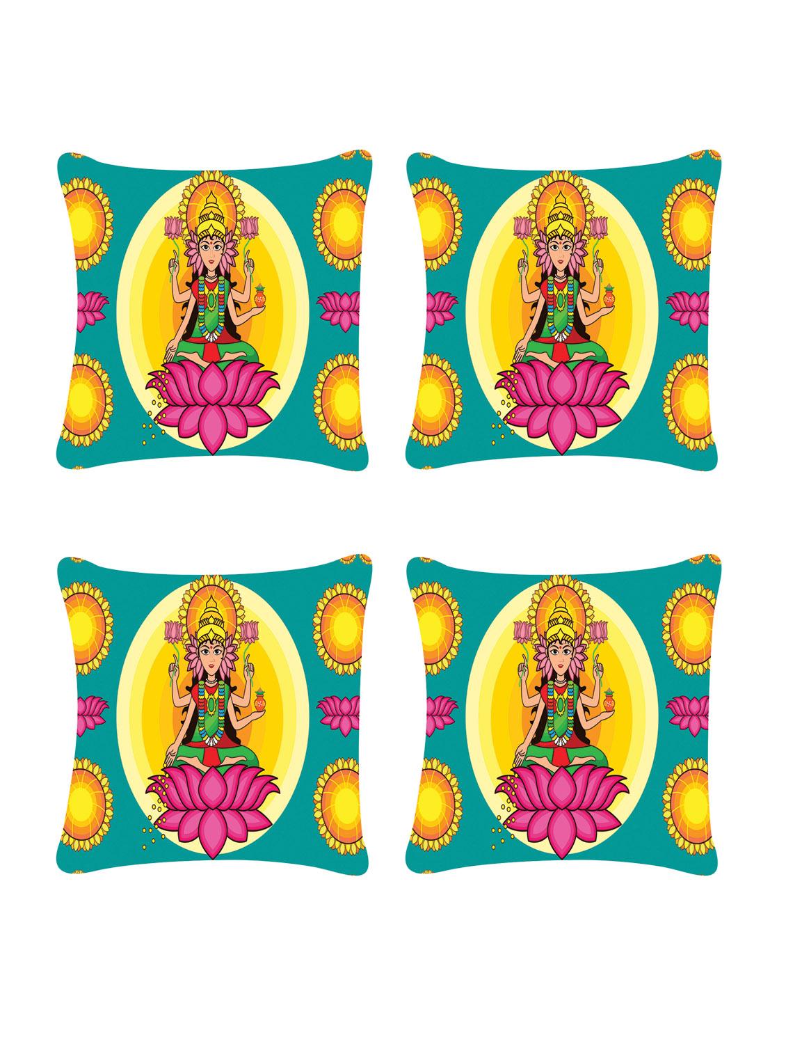ambbi collection digitally religious printed set of 4 cushion cover - 13834774 - Zoom Image - 0