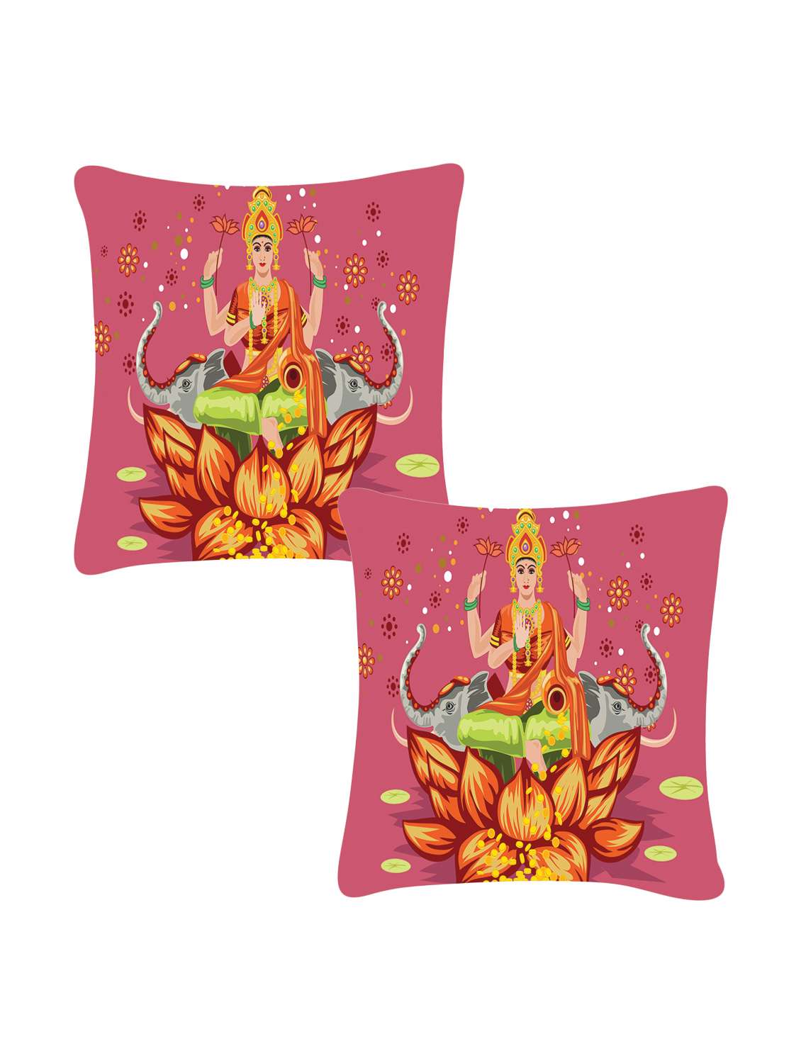 ambbi collection digitally religious printed set of 2 cushion cover