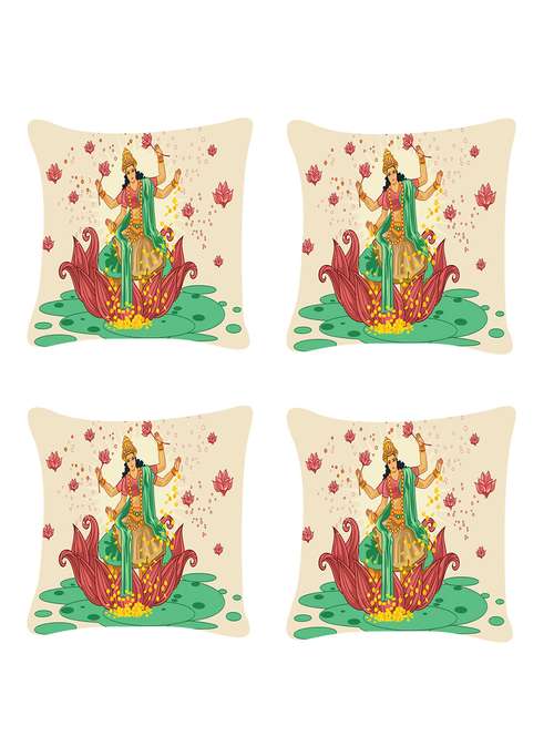 ambbi collection digitally religious printed set of 4 cushion cover - 13834795 - Standard Image - 0