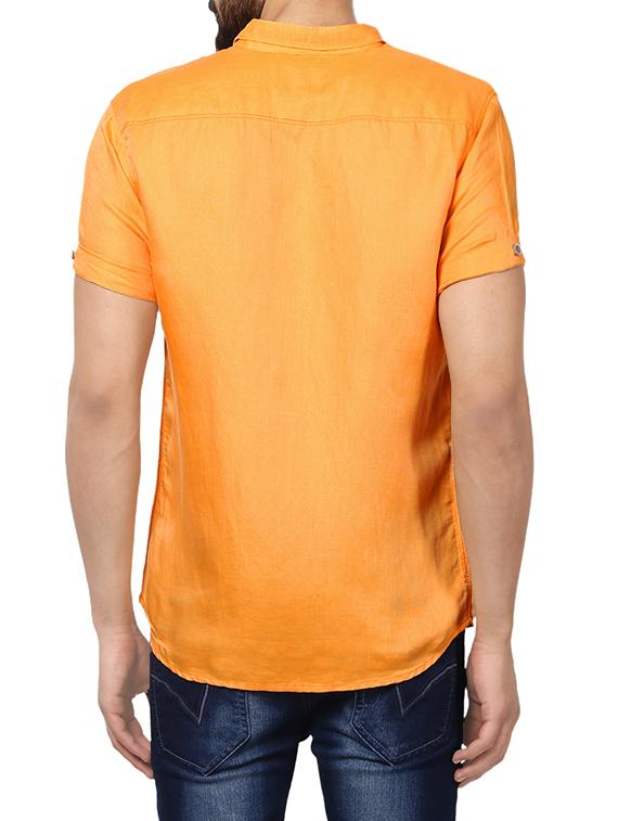 orange cotton casual shirt - 13834831 - Standard Image - 2