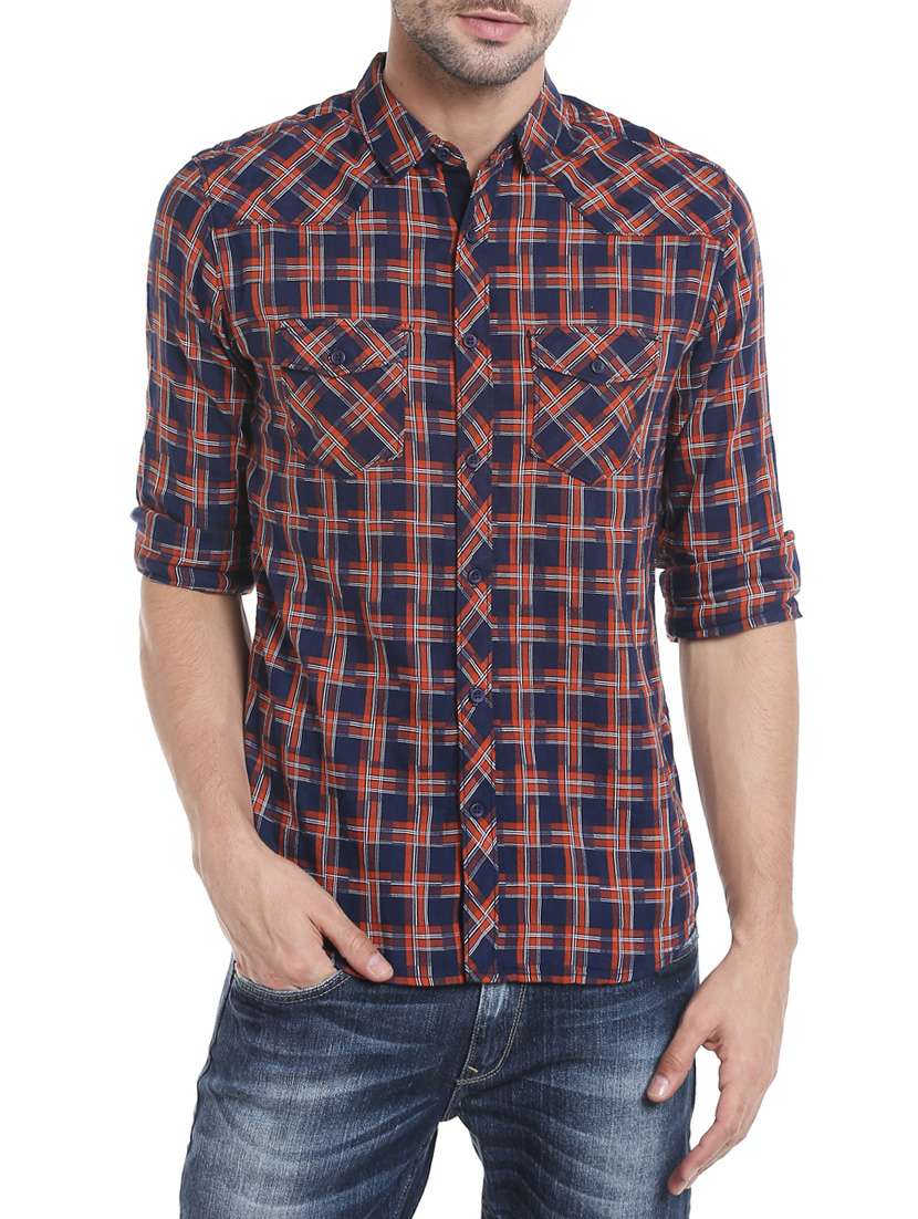 multi colored cotton casual shirt