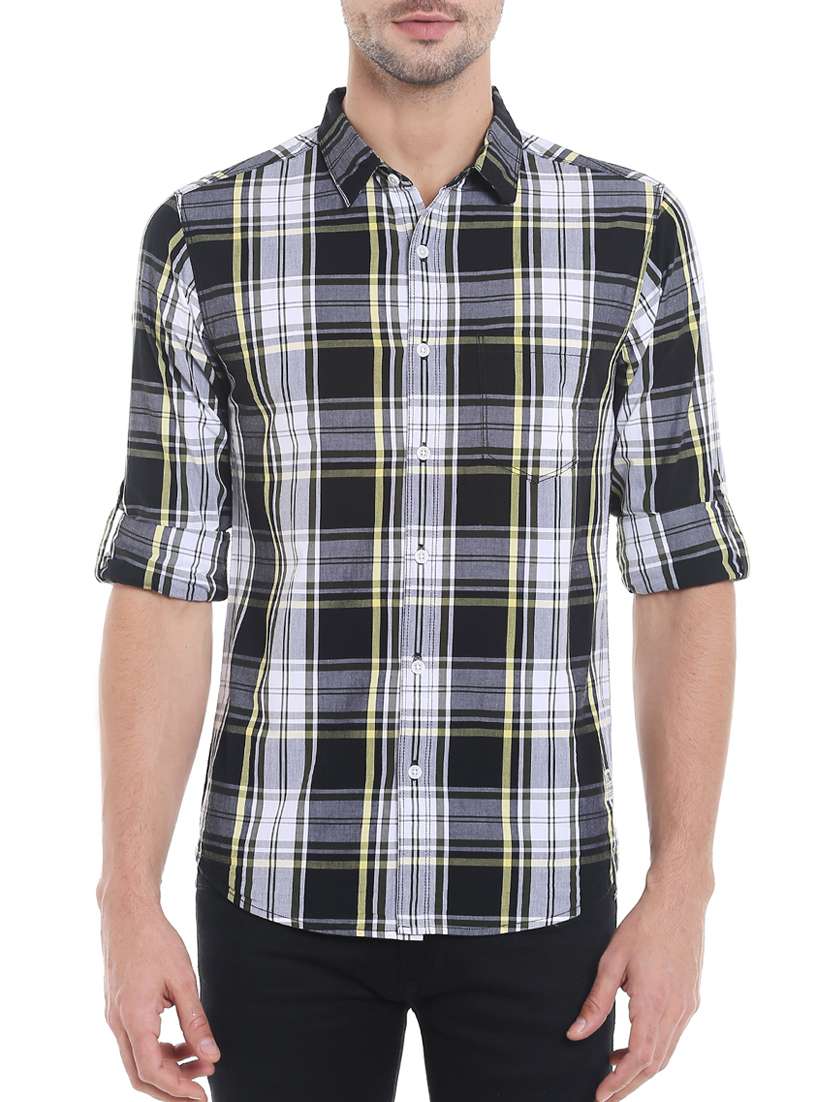 black cotton casual shirt