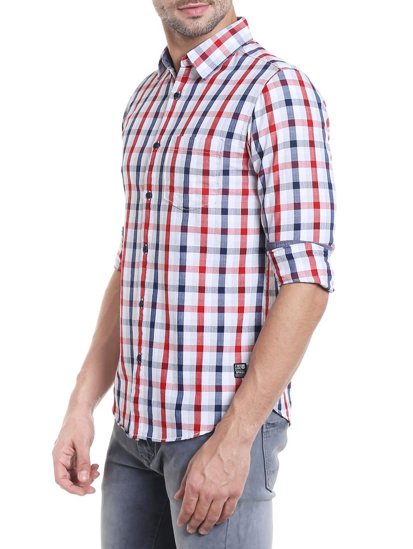 white cotton casual shirt - 13834855 - Standard Image - 2