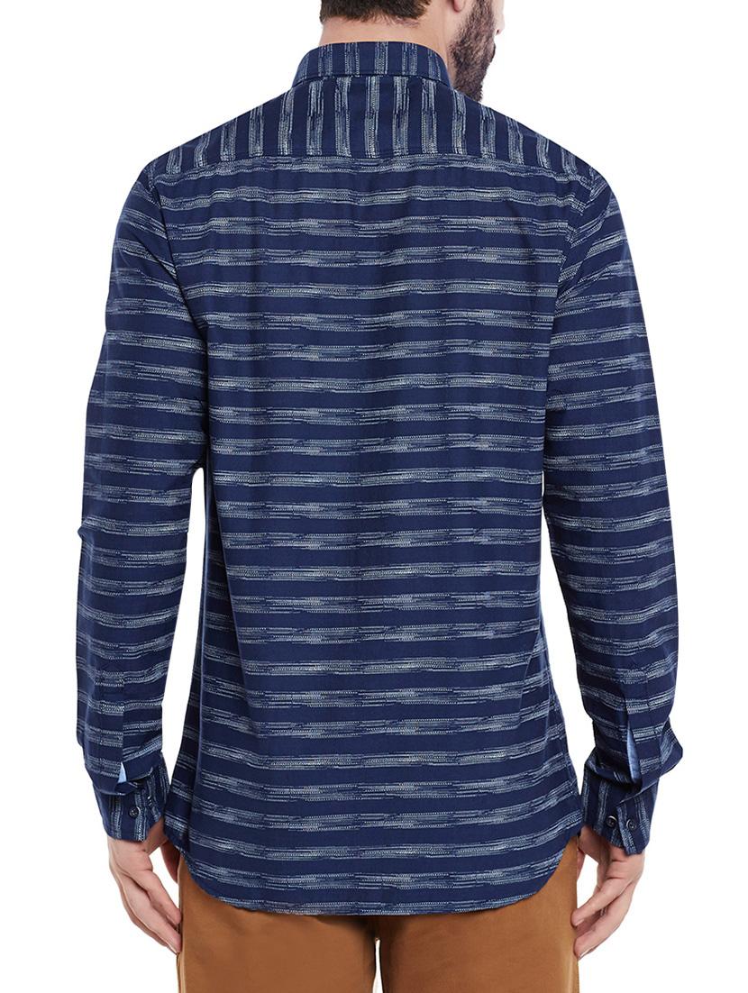 blue cotton casual shirt - 13834877 - Standard Image - 2