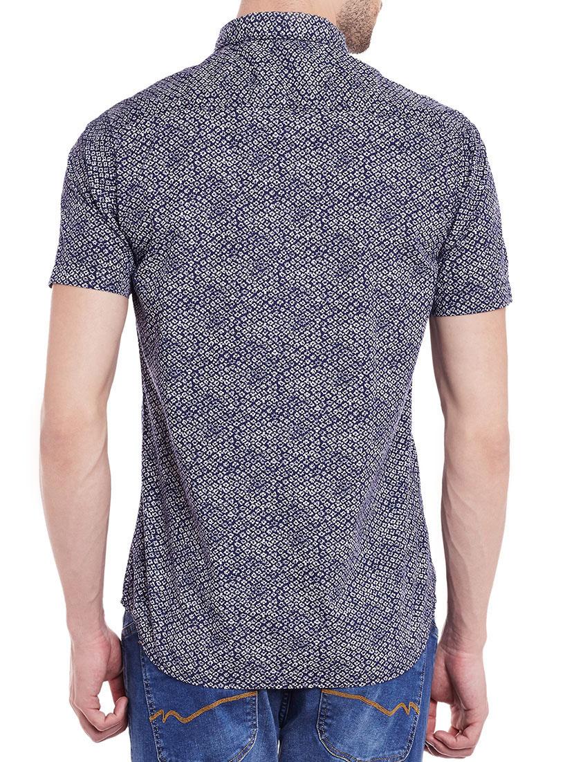 blue cotton casual shirt - 13834911 - Standard Image - 2