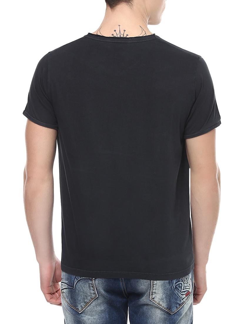 solid black cotton t-shirt - 13834958 - Standard Image - 2