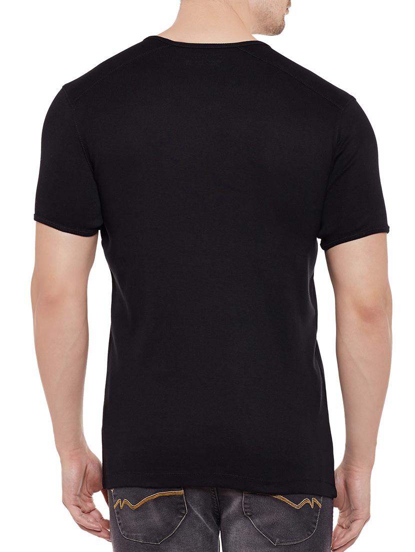 black cotton t-shirt - 13834973 - Standard Image - 2
