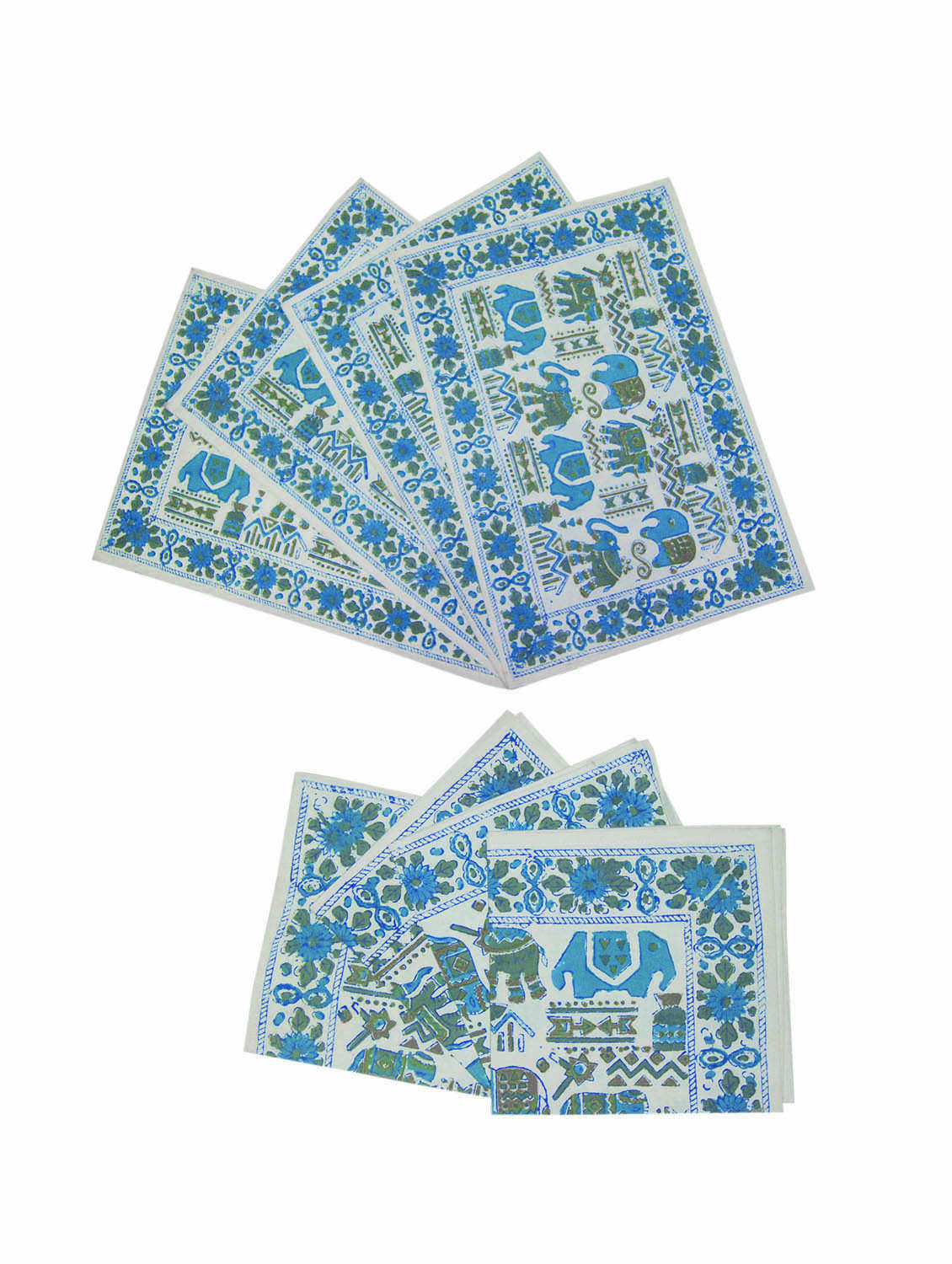 florals printed cotton table mat set of 6 pcs