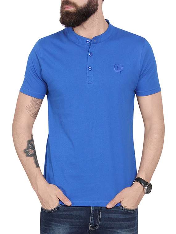 blue cotton t-shirt