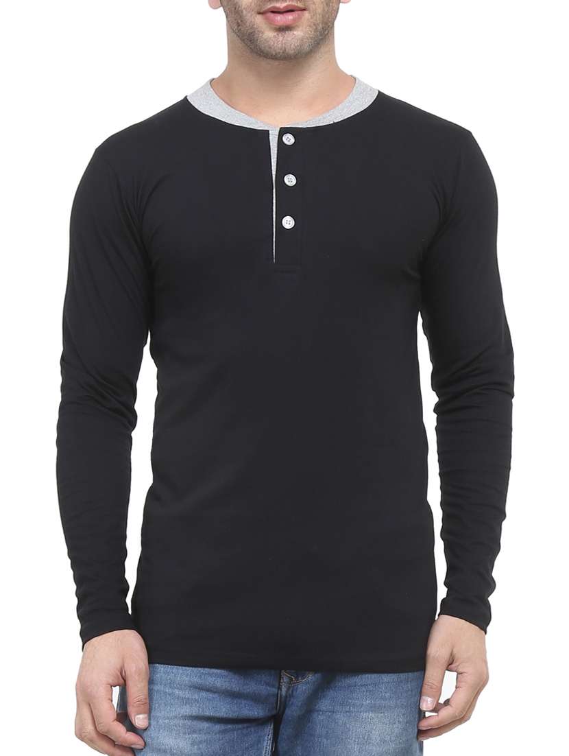 black cotton t-shirt