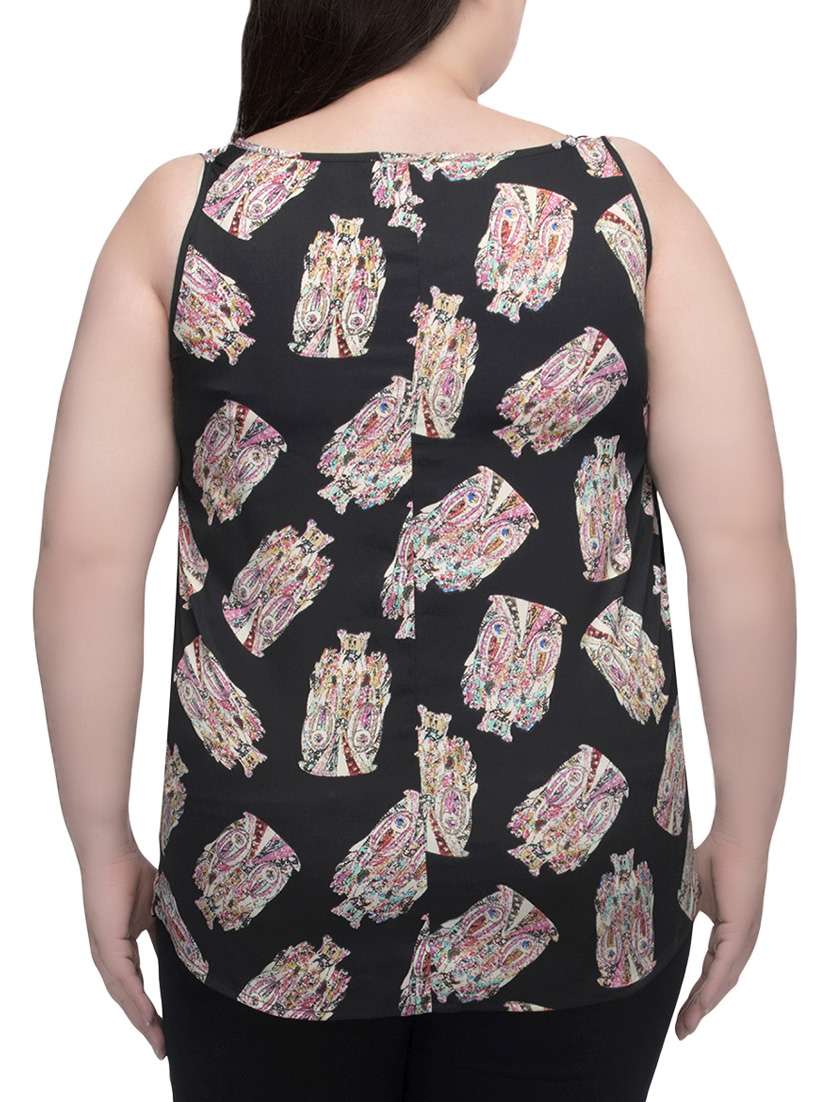 multicolored printed regular top - 13843111 - Standard Image - 2