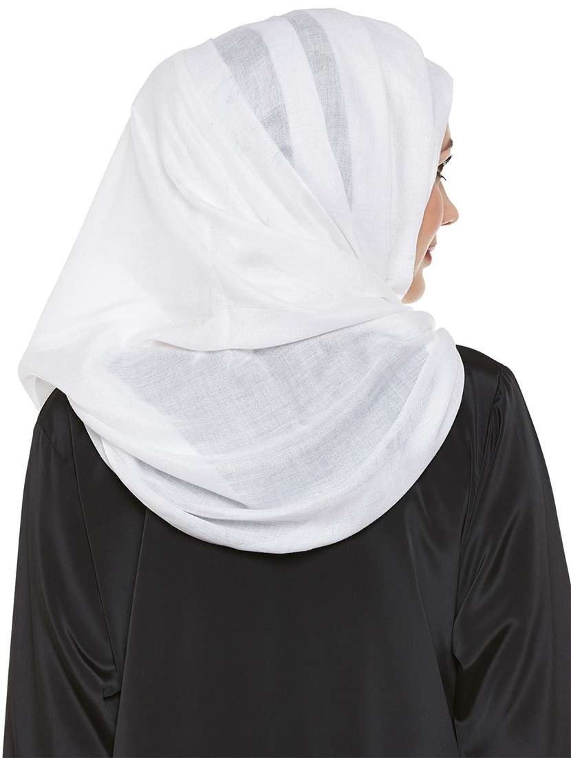 momin libas printed white jersey scarf - 13847550 -  Standard Image - 2