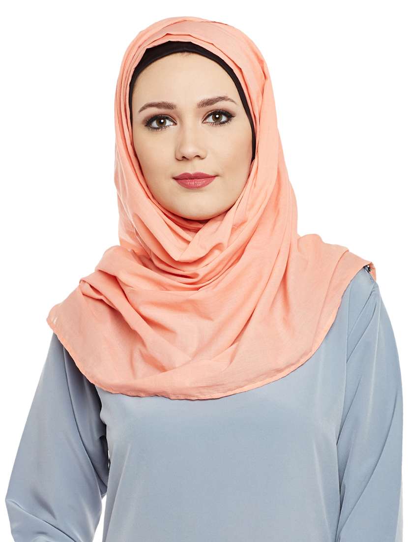 momin libas peach cotton scarf