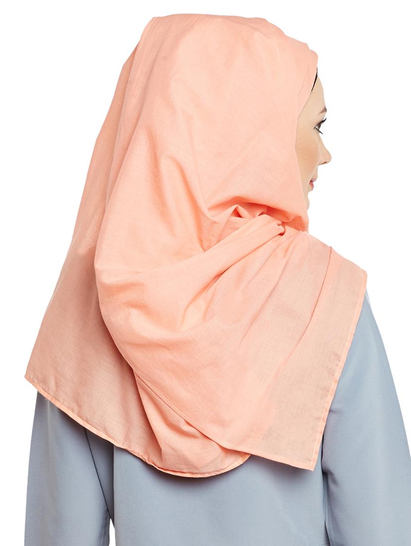 momin libas peach cotton scarf - 13847562 - Standard Image - 2