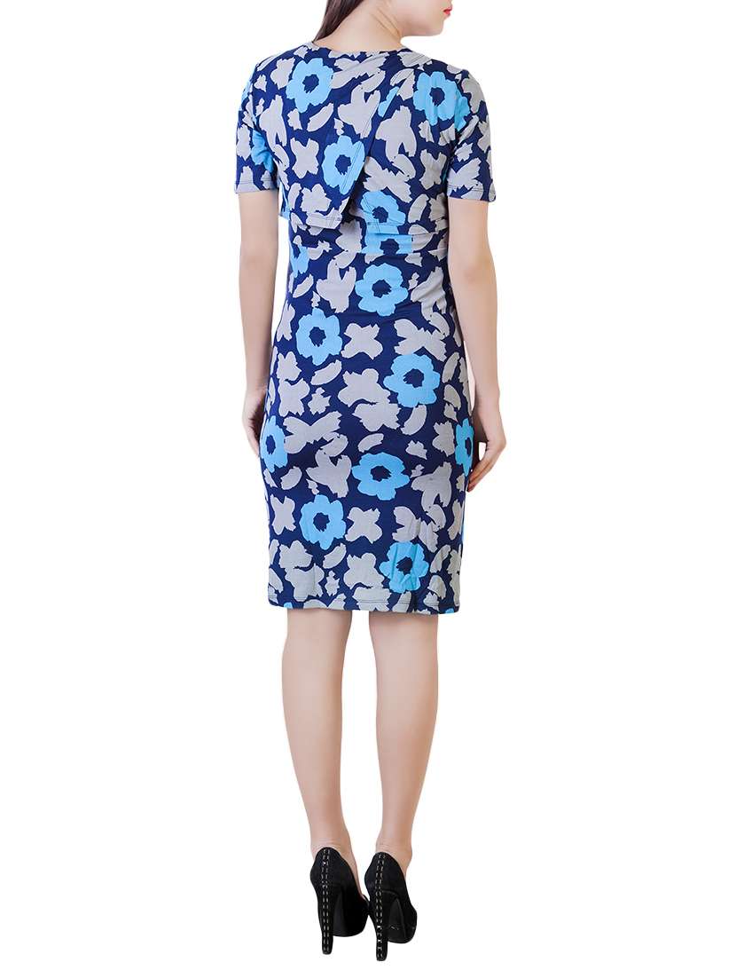 dark blue viscose maternity wear - 13853782 - Standard Image - 2