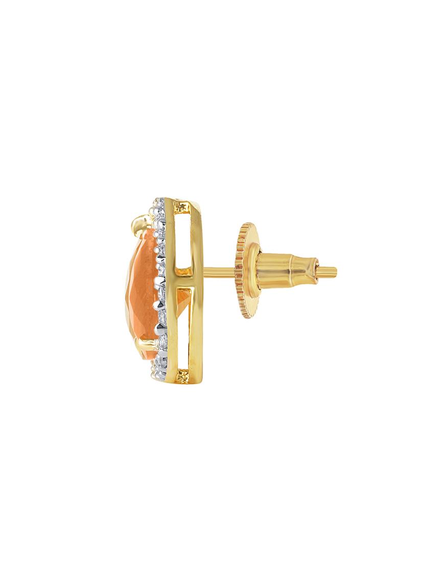 orange metal pendants and earring - 13854384 - Standard Image - 2