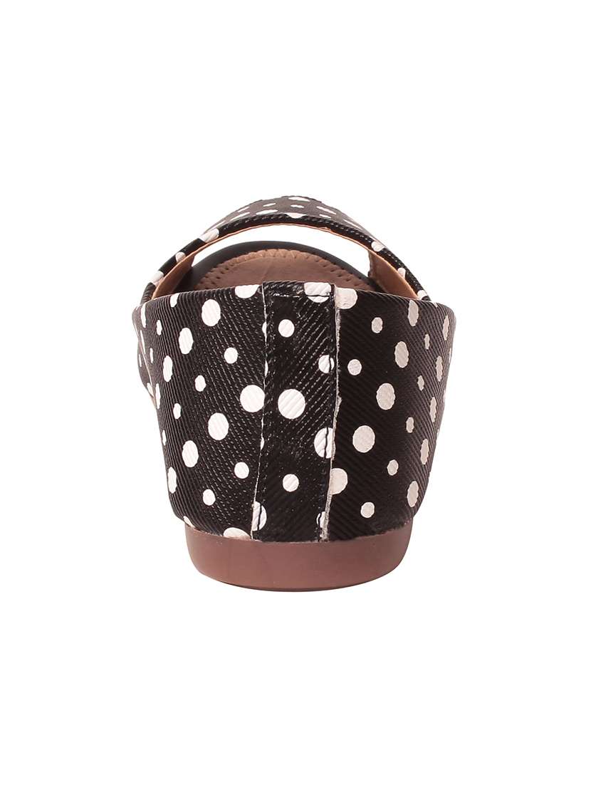 black faux leather slip on sandals - 13855147 -  Standard Image - 2