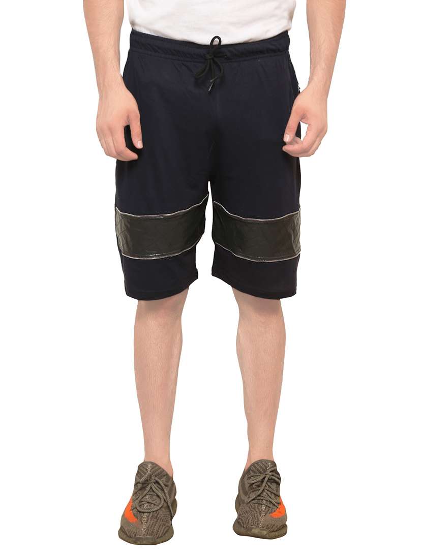 navy blue cotton shorts