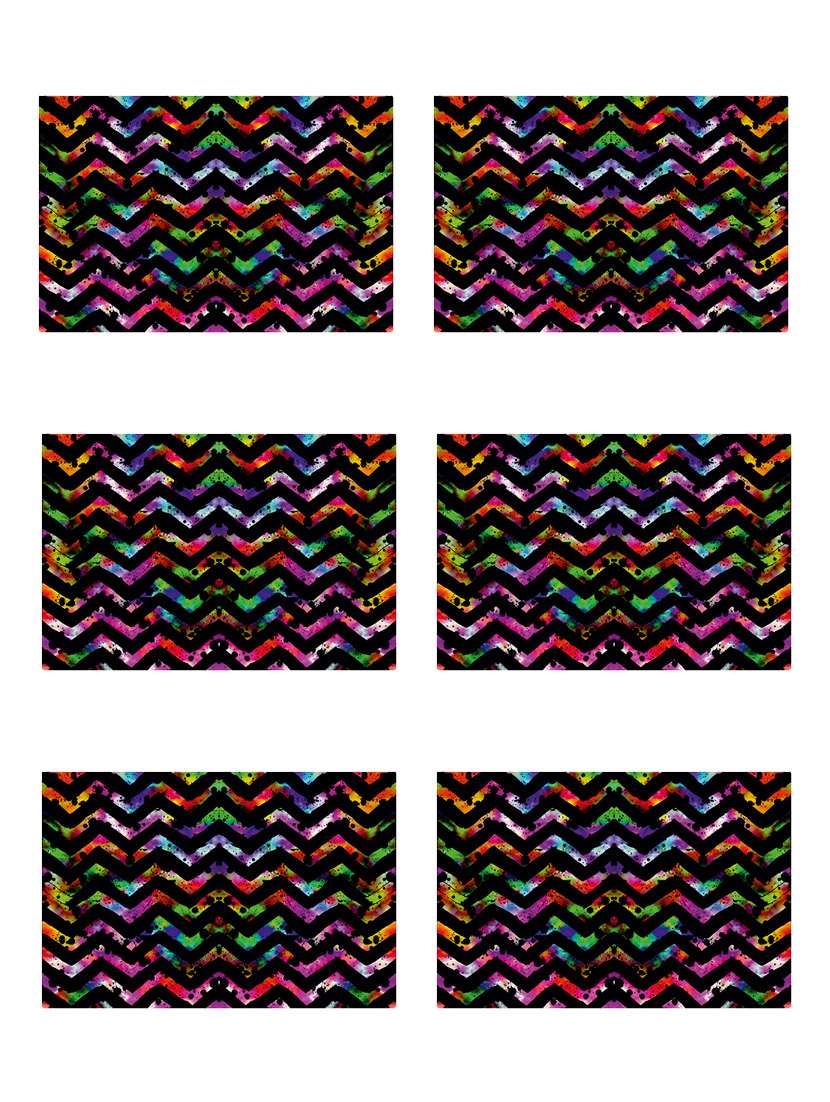 ambbi collections printed polyester set of 6 placemats