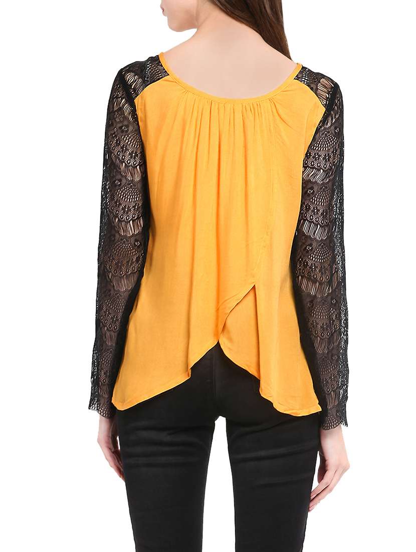 women's straight round neck top - 13882516 - Standard Image - 2