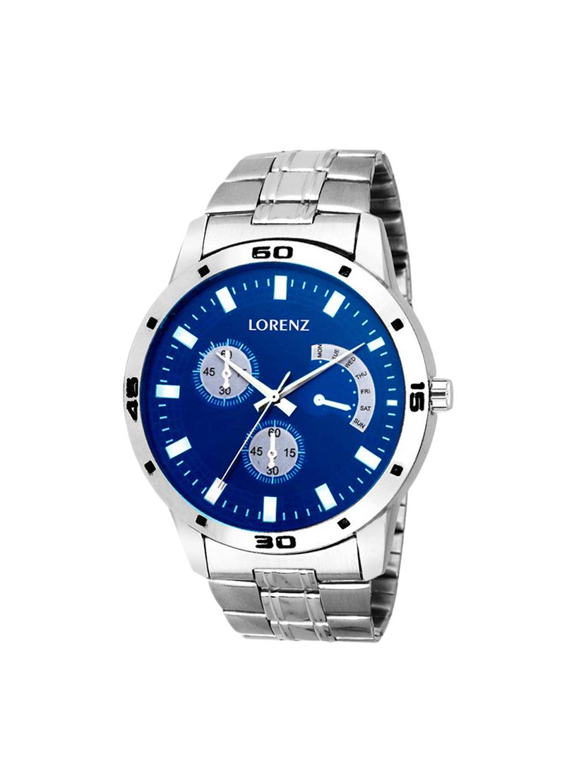 lorenz mk-1010a x3 blue stainless steel analog watch-for men - 13886126 - Zoom Image - 0