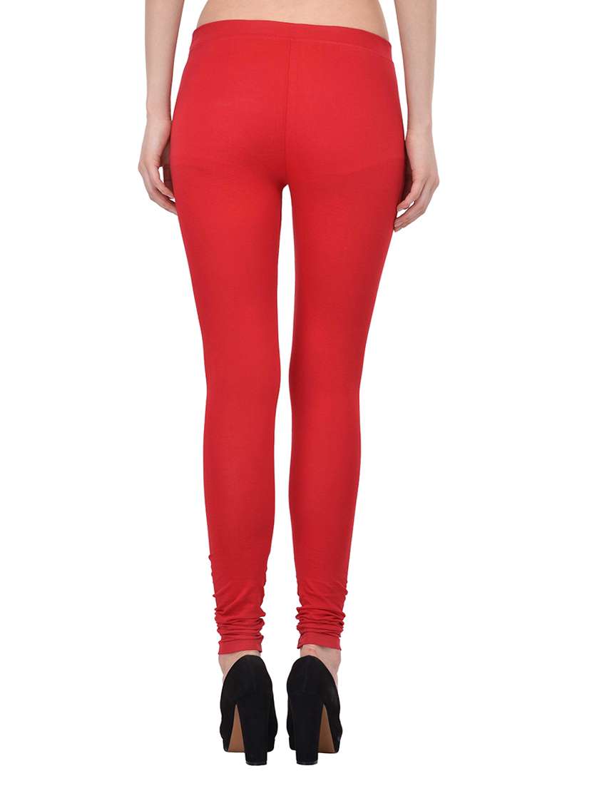 red cotton lycra leggings - 13891102 -  Standard Image - 2