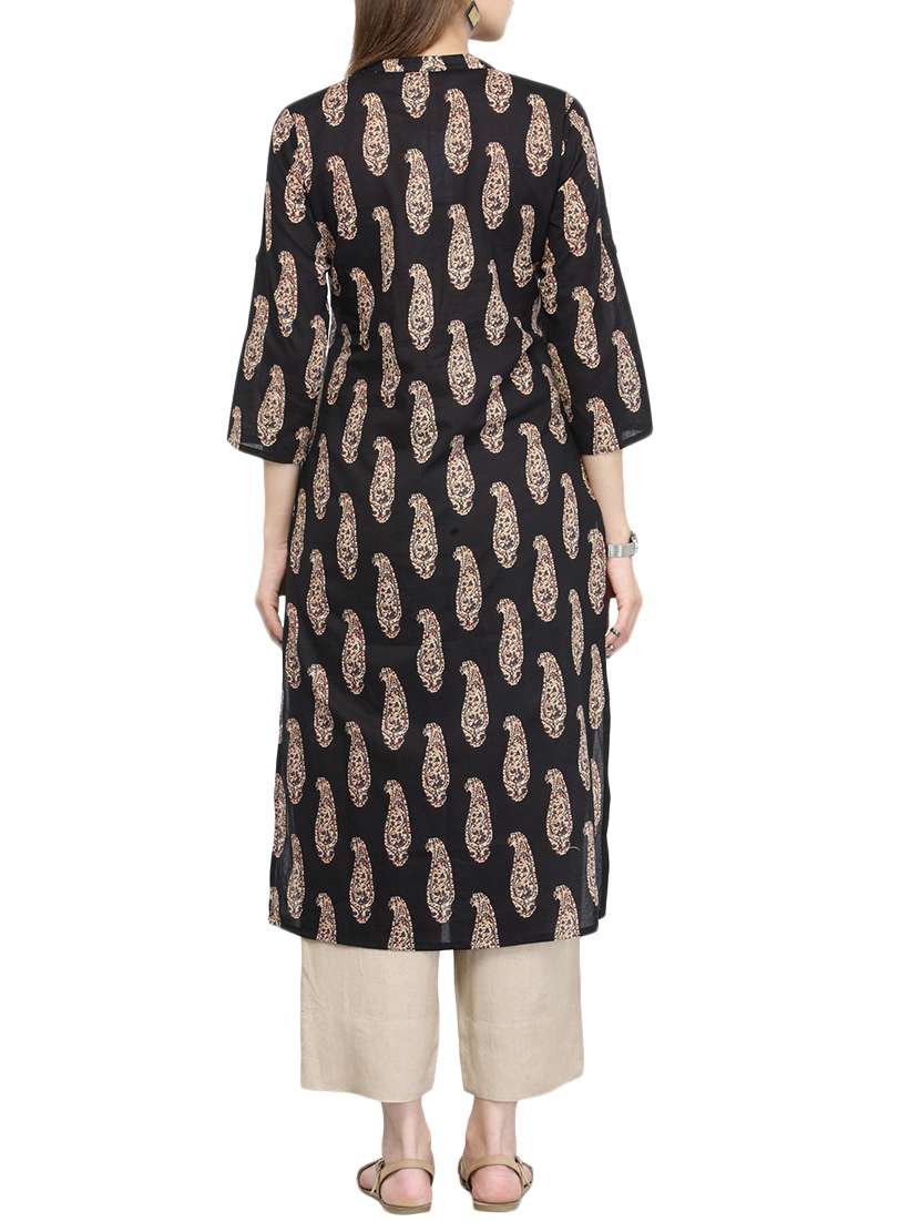 paisley printed kurta pant set - 13896251 -  Standard Image - 2