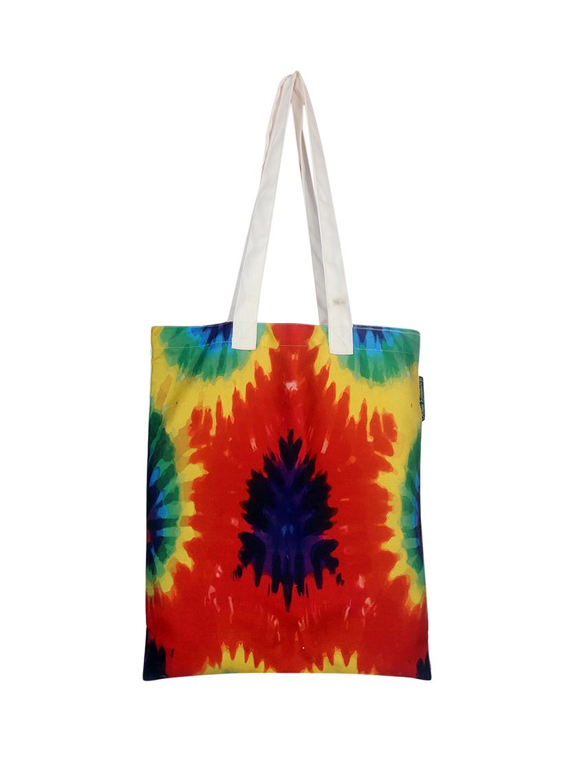 multi colored canvas regular tote - 13897379 -  Zoom Image - 0