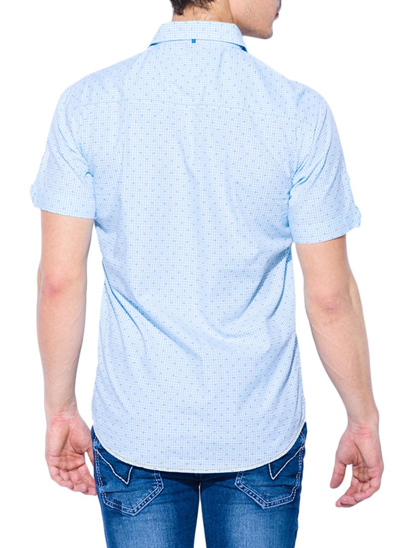 blue cotton casual shirt - 13900652 - Standard Image - 2