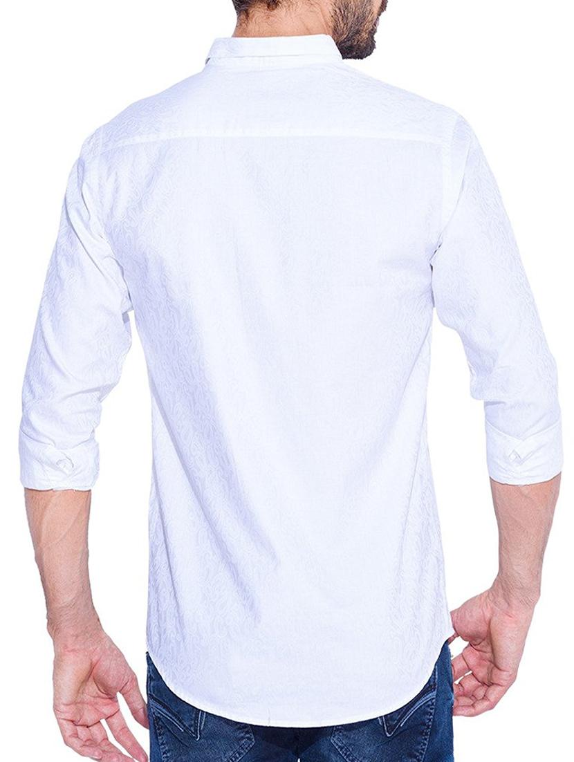 white cotton casual shirt - 13900765 - Standard Image - 2