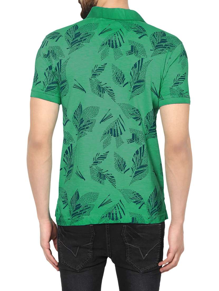 green cotton t-shirt - 13900800 - Standard Image - 2