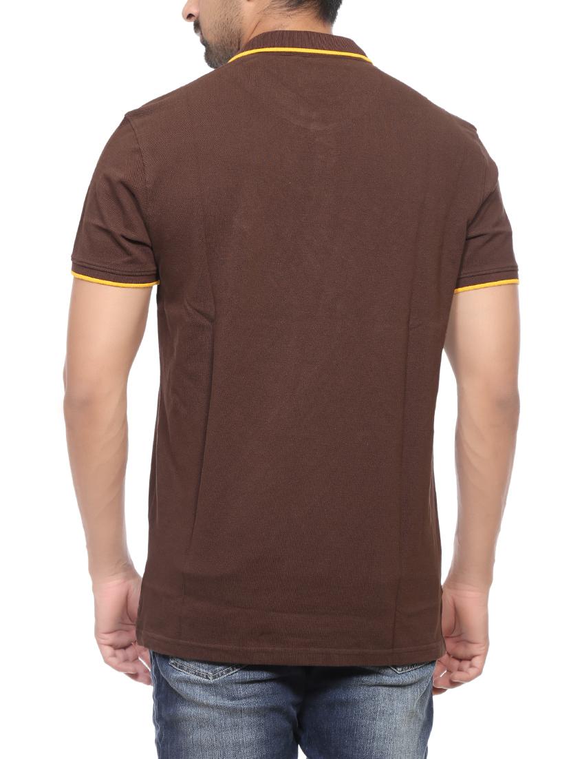 brown cotton t-shirt - 13900813 - Standard Image - 2