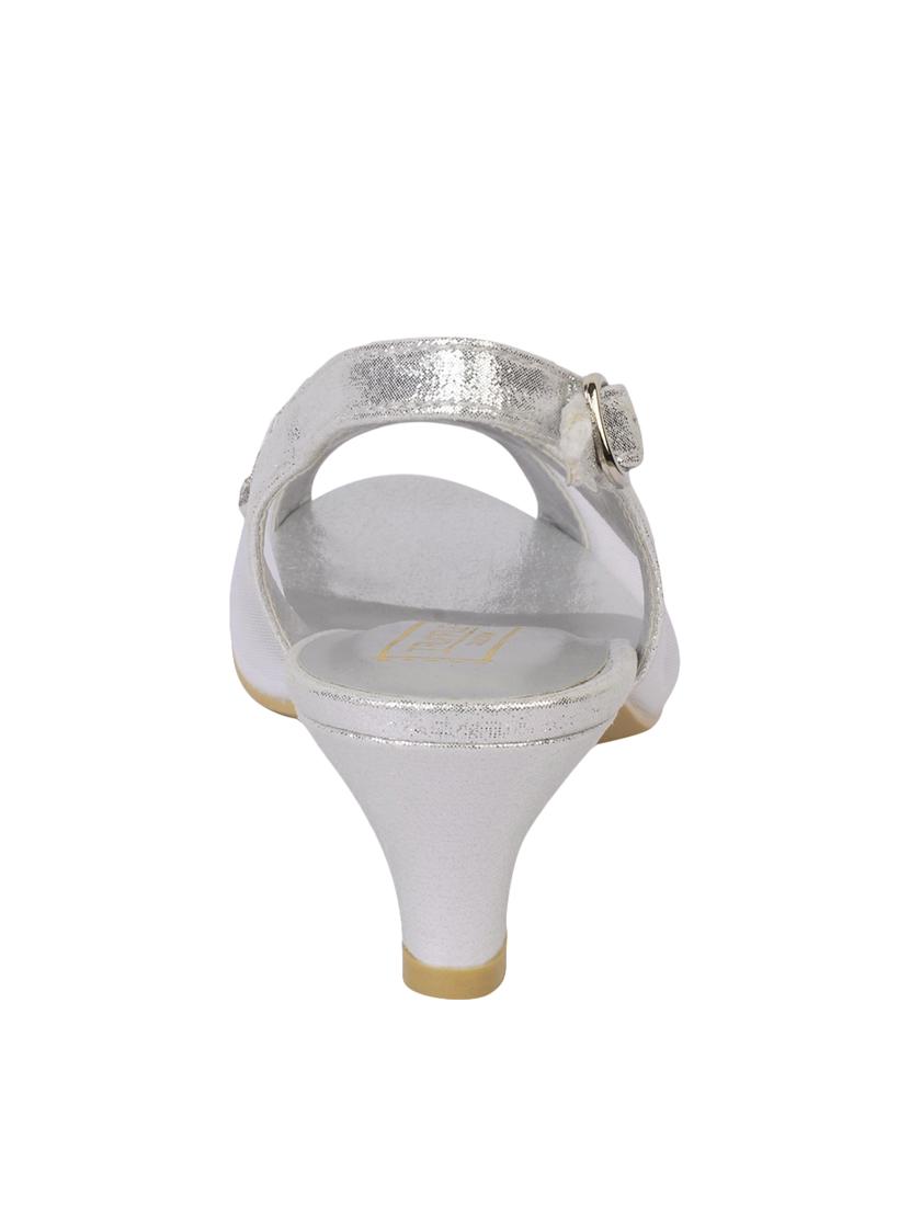silver back strap sandal - 13904535 - Standard Image - 2