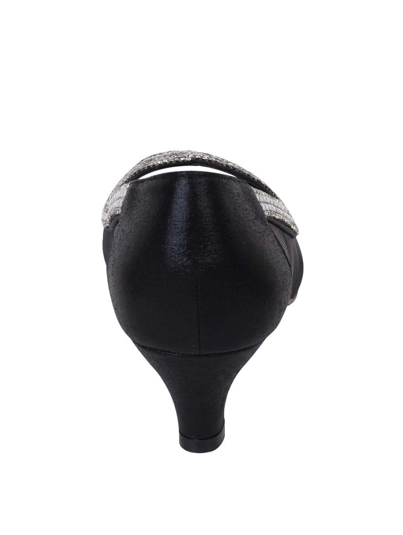 black faux leather slip on sandals - 13904536 -  Standard Image - 2