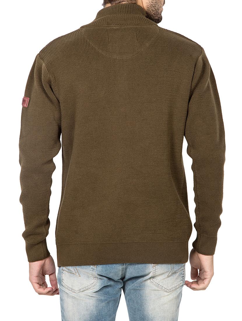solid brown cotton pullover - 13910125 - Standard Image - 2