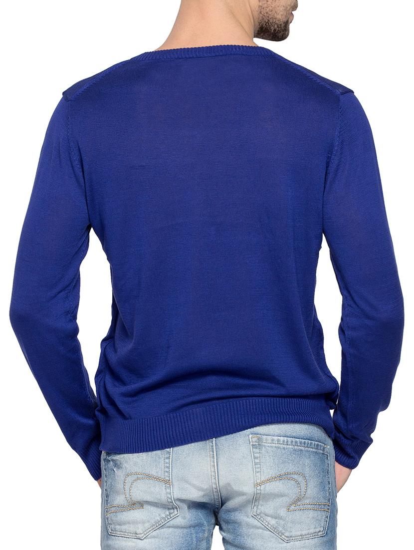 dark blue cotton striped sweatshirt - 13910133 - Standard Image - 2