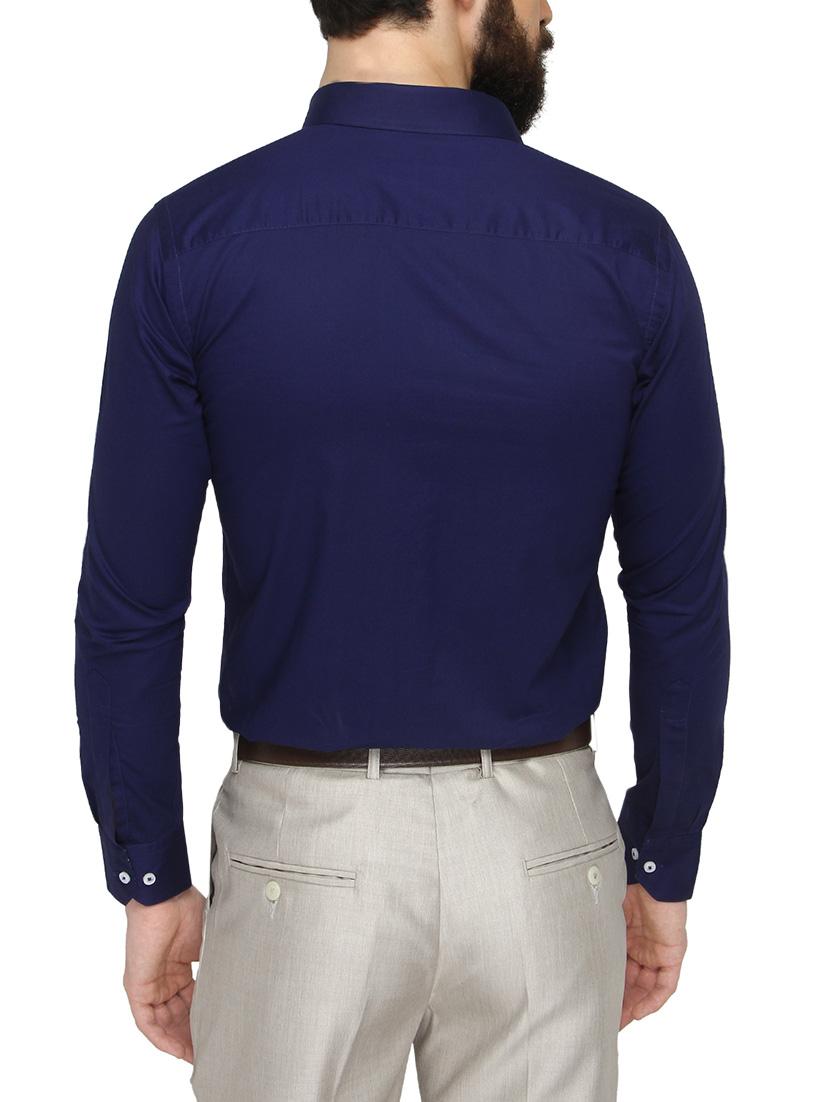 blue cotton casual shirt - 13911002 - Standard Image - 2