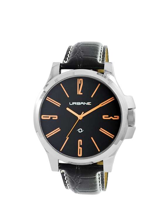 maxima black dial analog watch for men - u-40740lagi