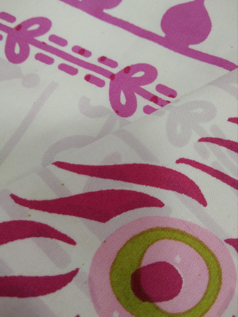 bianca 100% cotton white & pink printed double bedsheet with 2 pillow covers. - 13914889 - Standard Image - 2