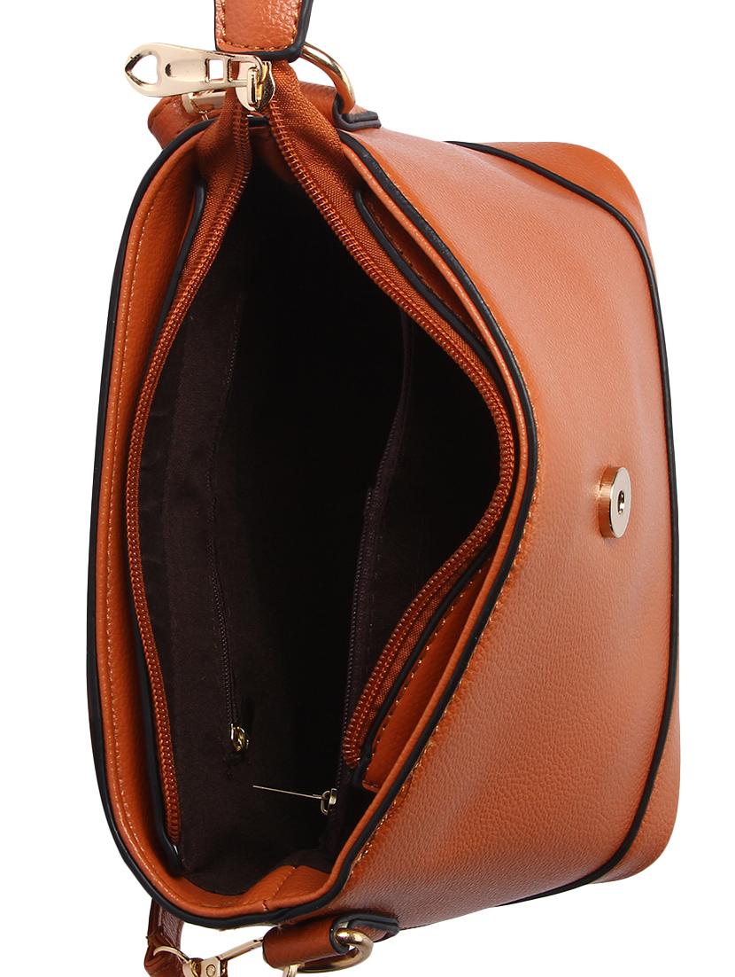 tan leatherette sling bag - 13916850 - Standard Image - 2