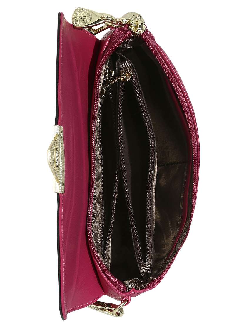 pink leatherette regular clutch - 13916881 - Standard Image - 2