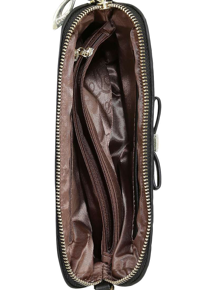 black leatherette regular clutch - 13916884 -  Standard Image - 2