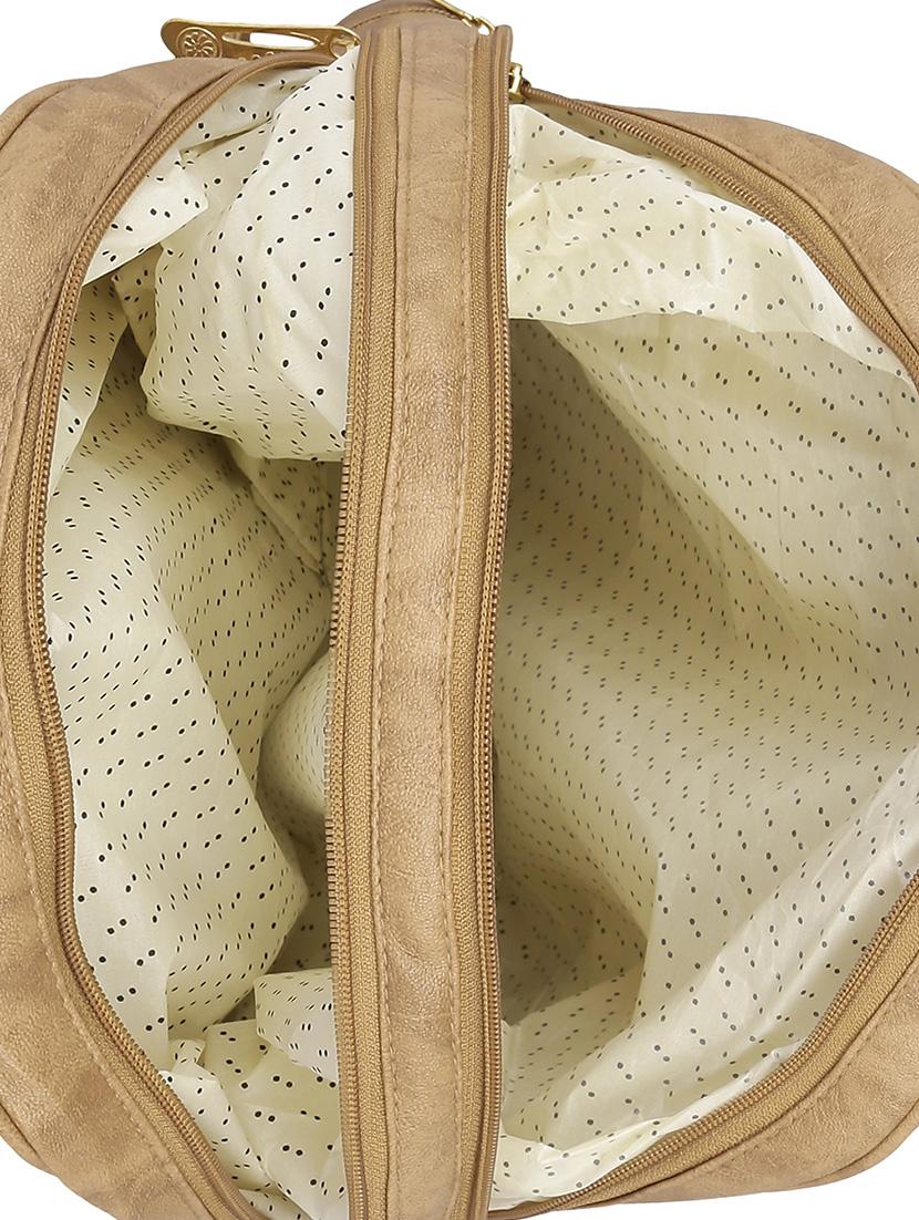 beige leatherette regular backpack - 13916974 - Standard Image - 2