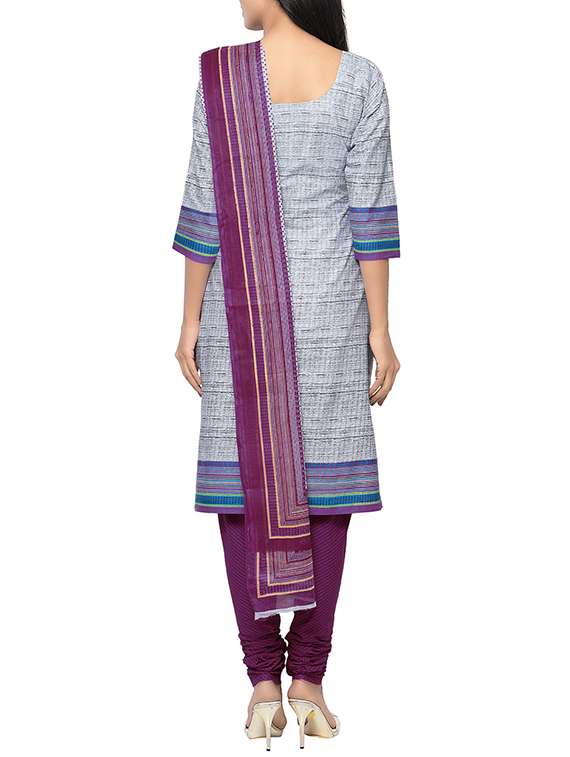 grey cotton dress material - 13921129 -  Standard Image - 2