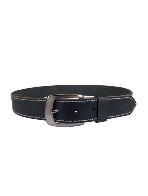 black leather belt