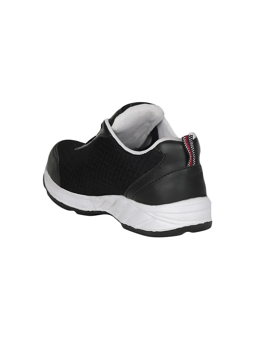 black mesh lace up sport shoes - 13932659 - Standard Image - 2