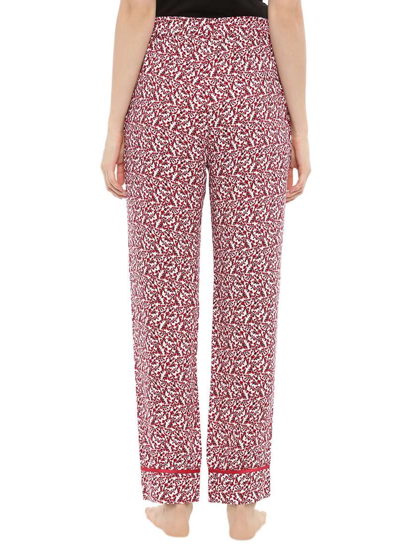 printed red rayon pajama - 13933399 -  Standard Image - 2