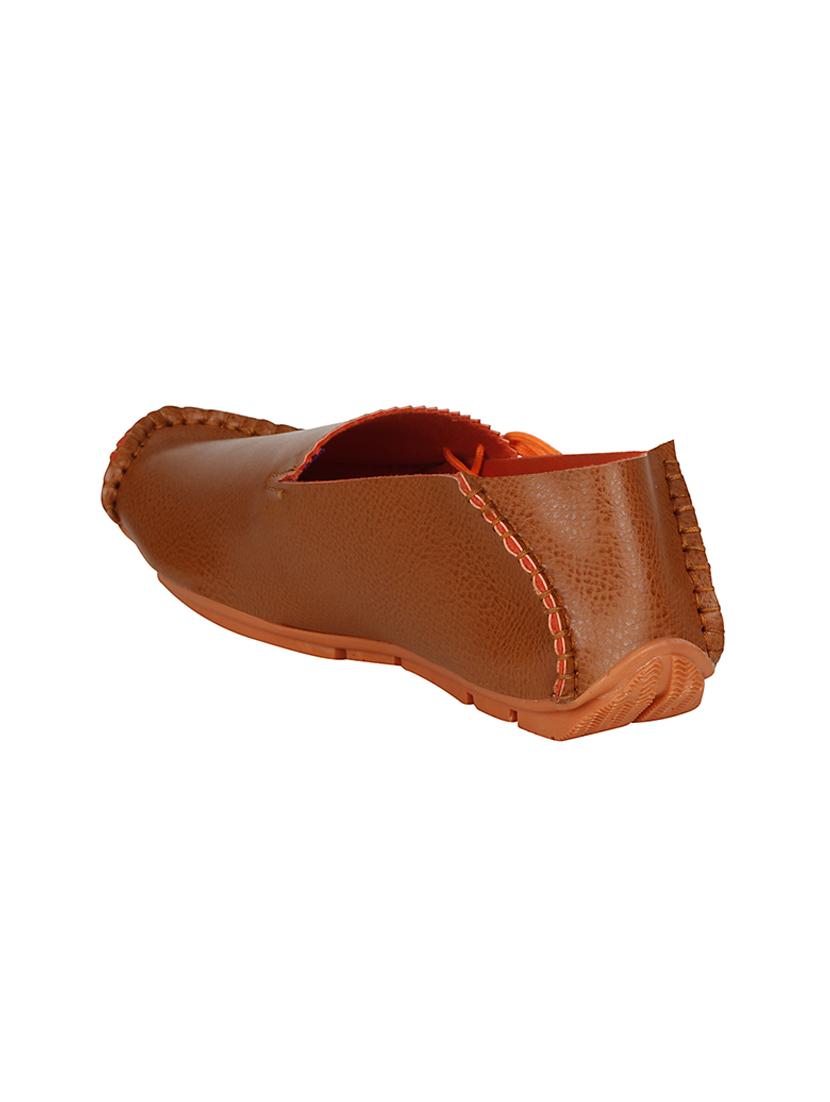 tan leatherette slip on loafer - 13936575 - Standard Image - 2